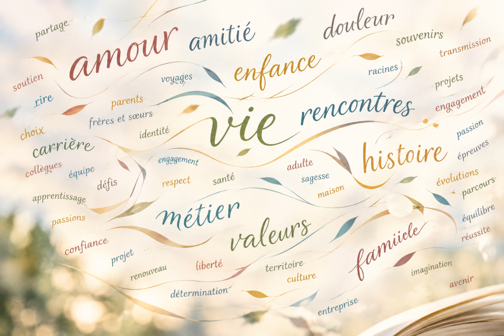 Je veux danser avec vos mots pour écrire votre histoire de vie, votre livre d'entreprise ou votre parcours professionnel